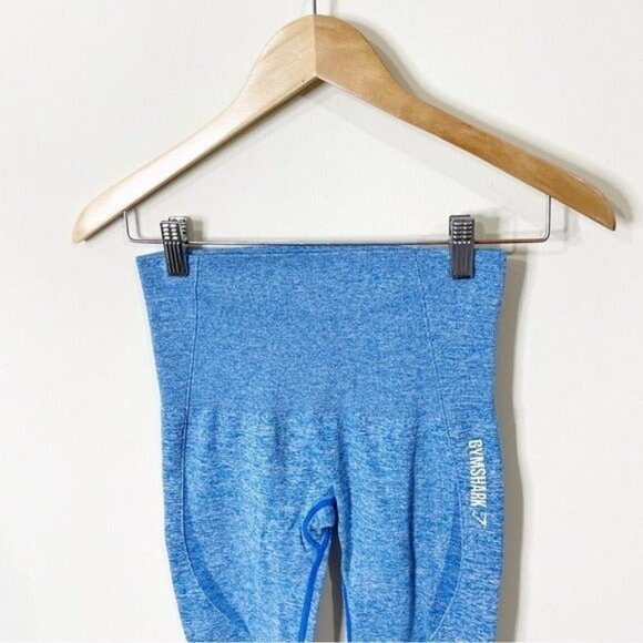 Gymshark Blueberry Marl High Waisted Seamless Crop Leggings Size XS - Picture 2 of 5